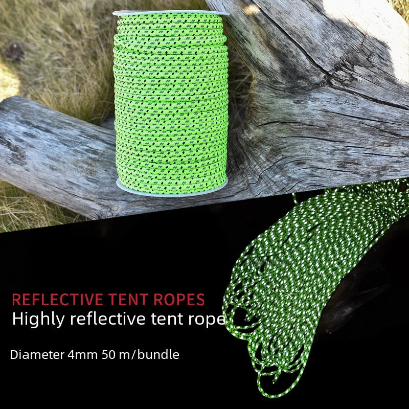 50m Reflective Paracord Rope