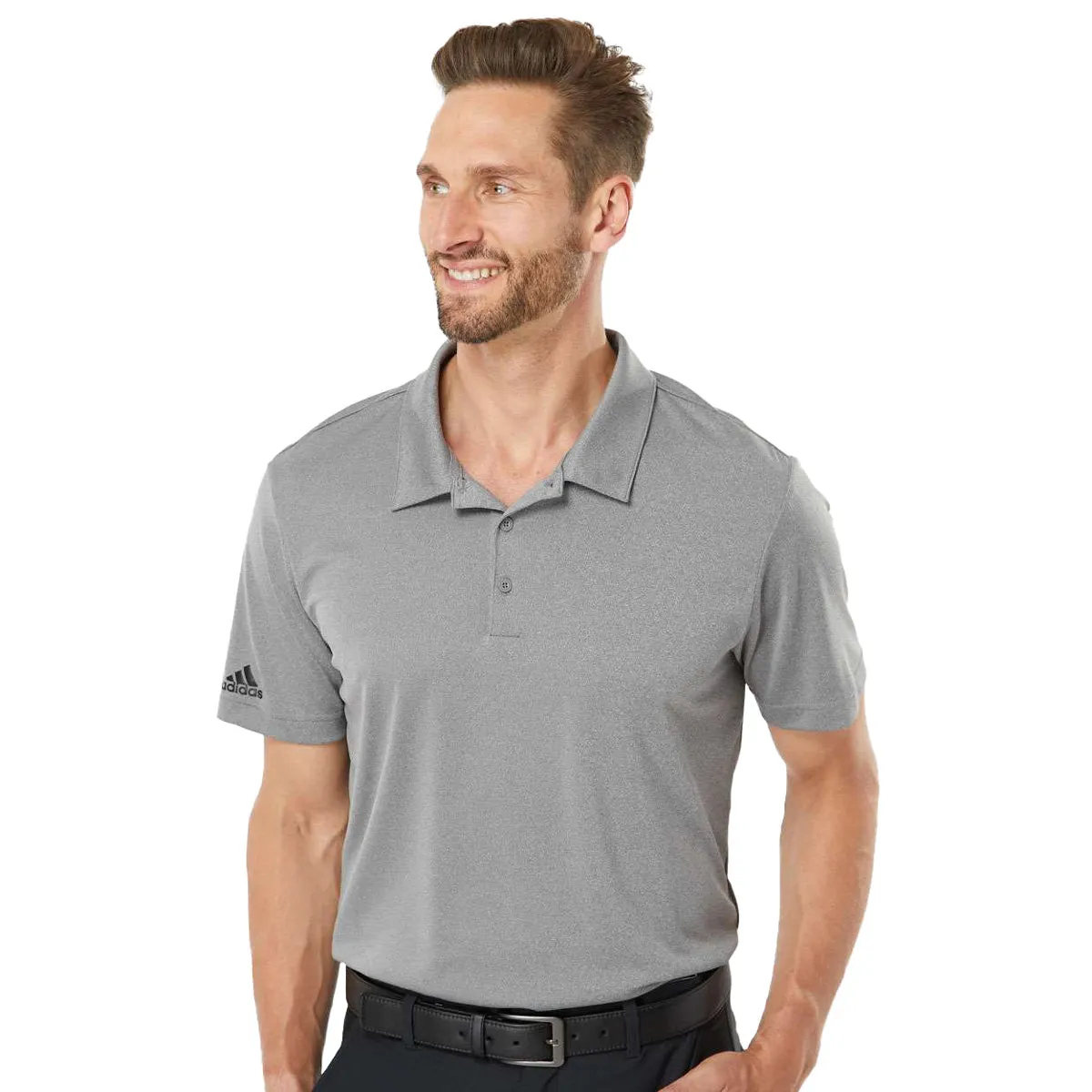 adidas Men's Heathered Polo