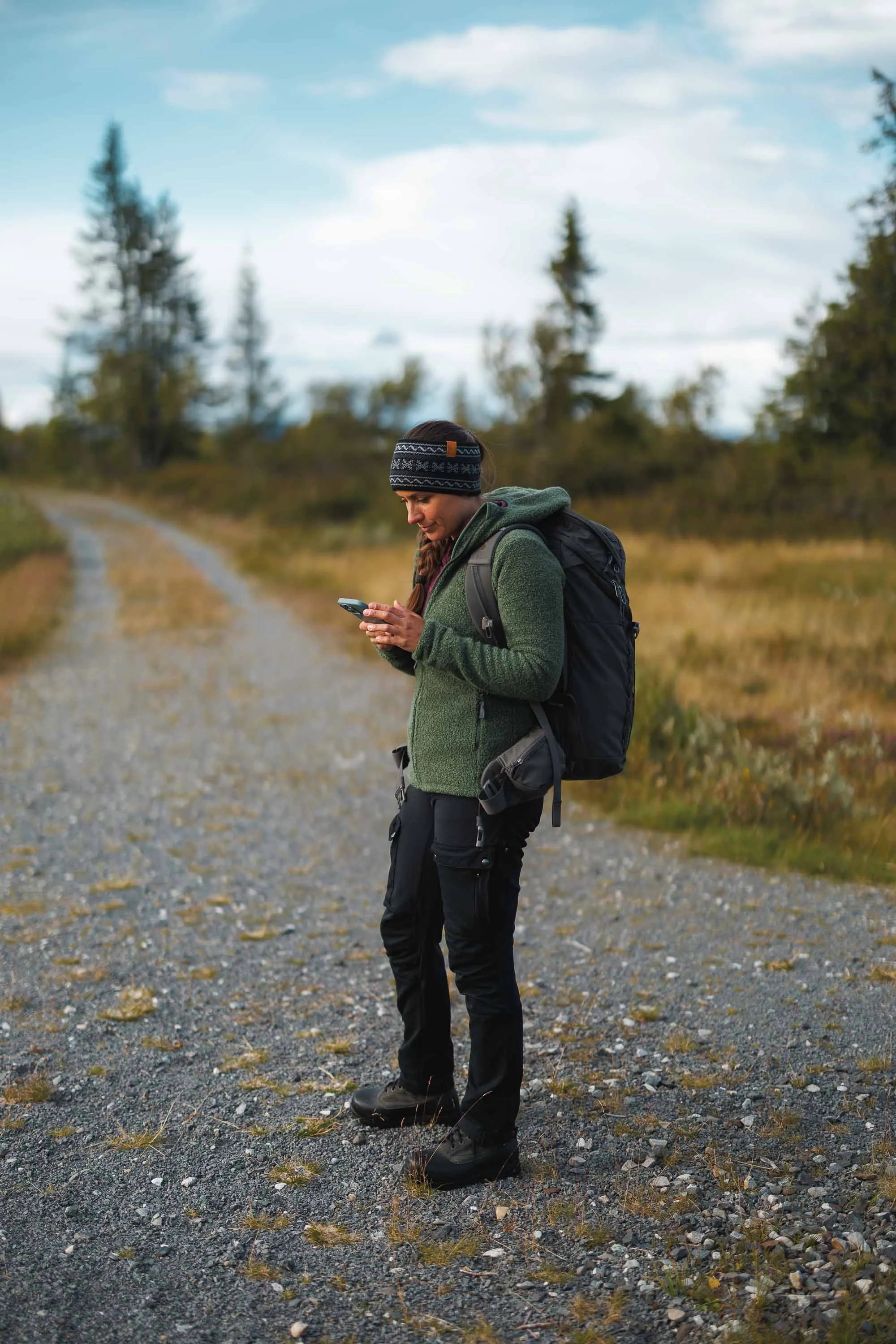 Alpine Wool Hoody Fern Green