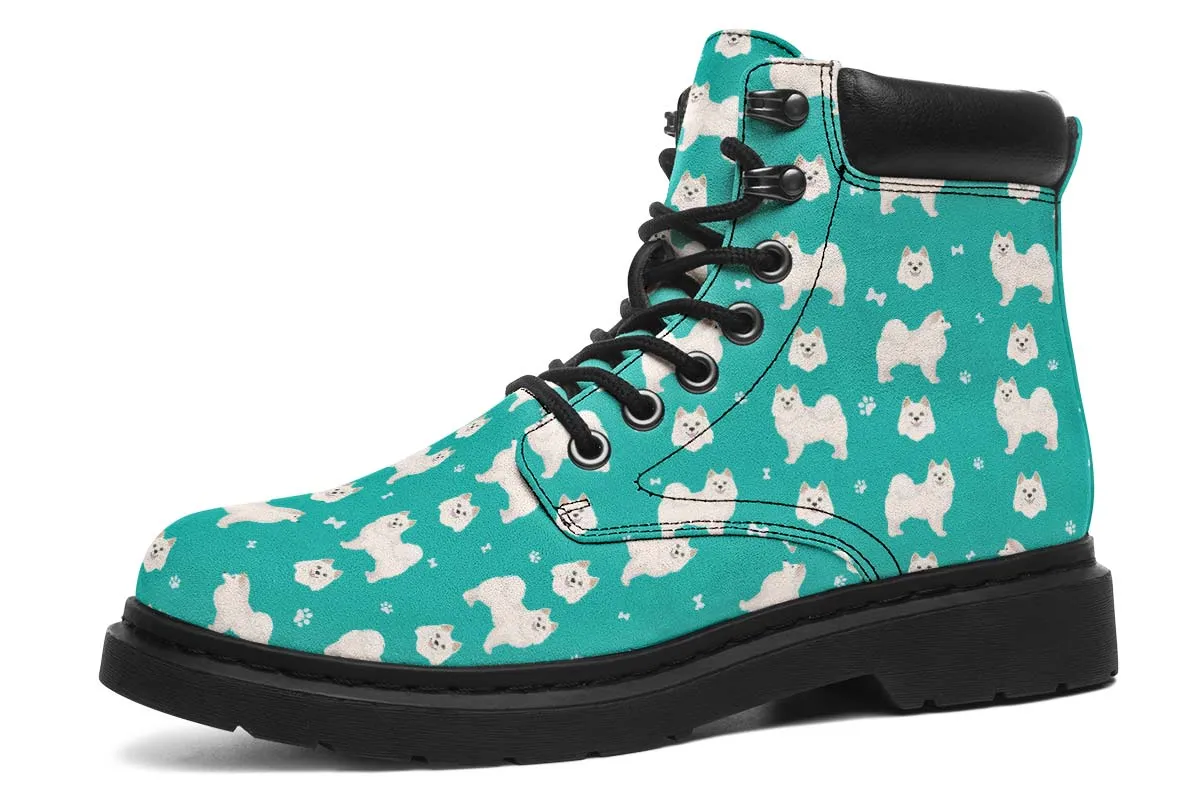 American Eskimo Pattern Classic Vibe Boots