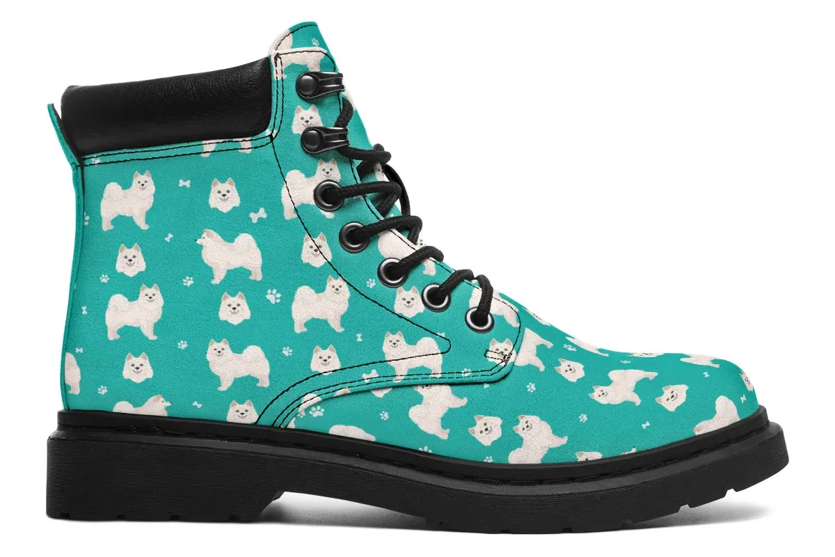 American Eskimo Pattern Classic Vibe Boots