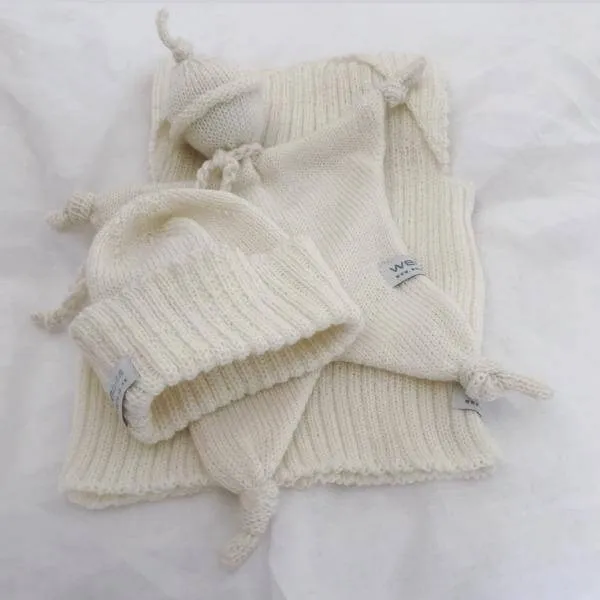 Baby Comforter, Vest and Beanie Set