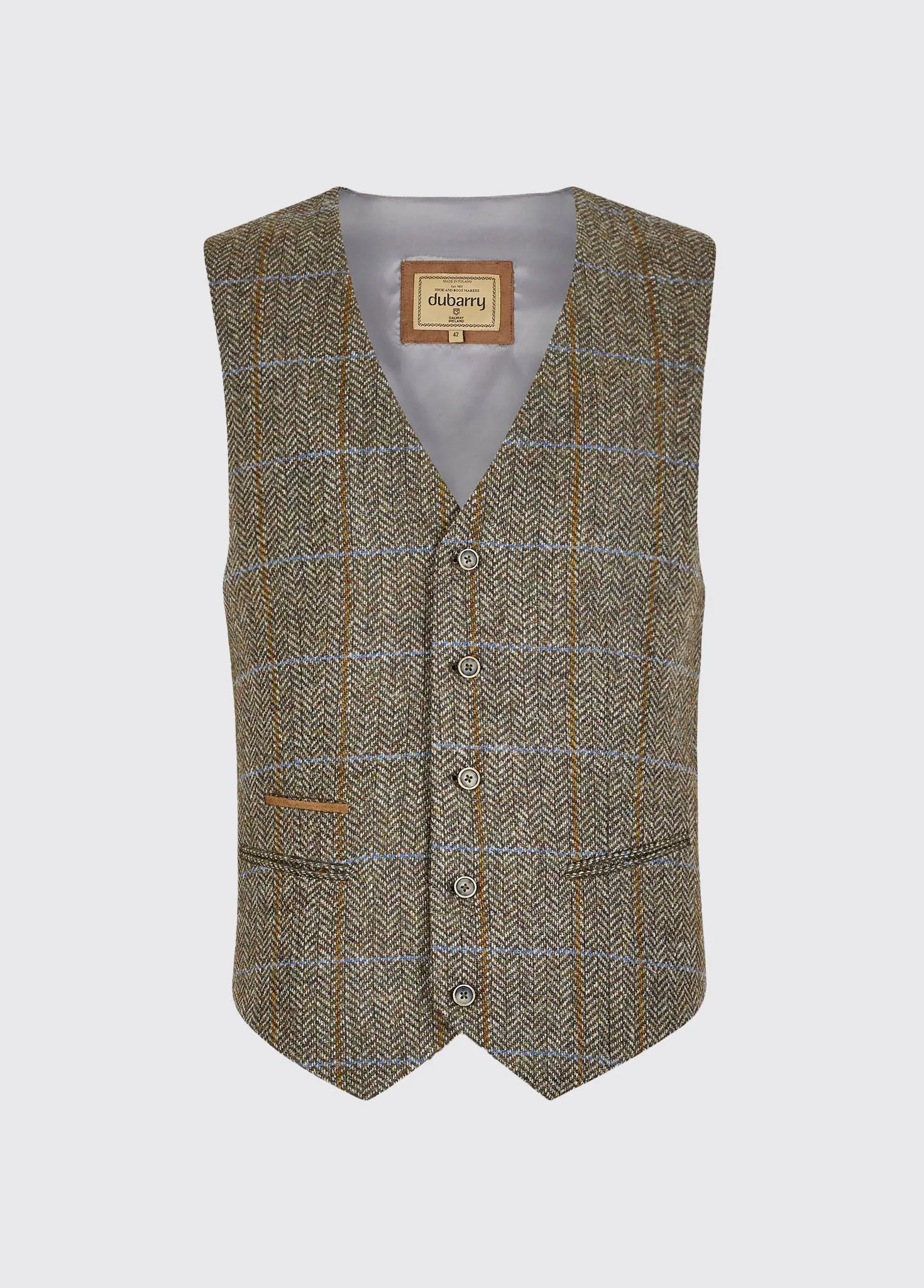 Ballyshannon Tweed Waistcoat - Woodbine