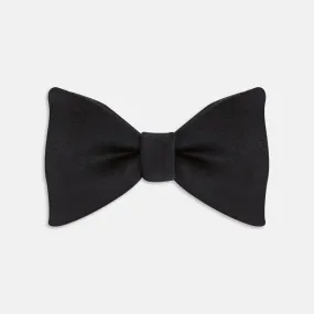 Black Satin Bow Tie