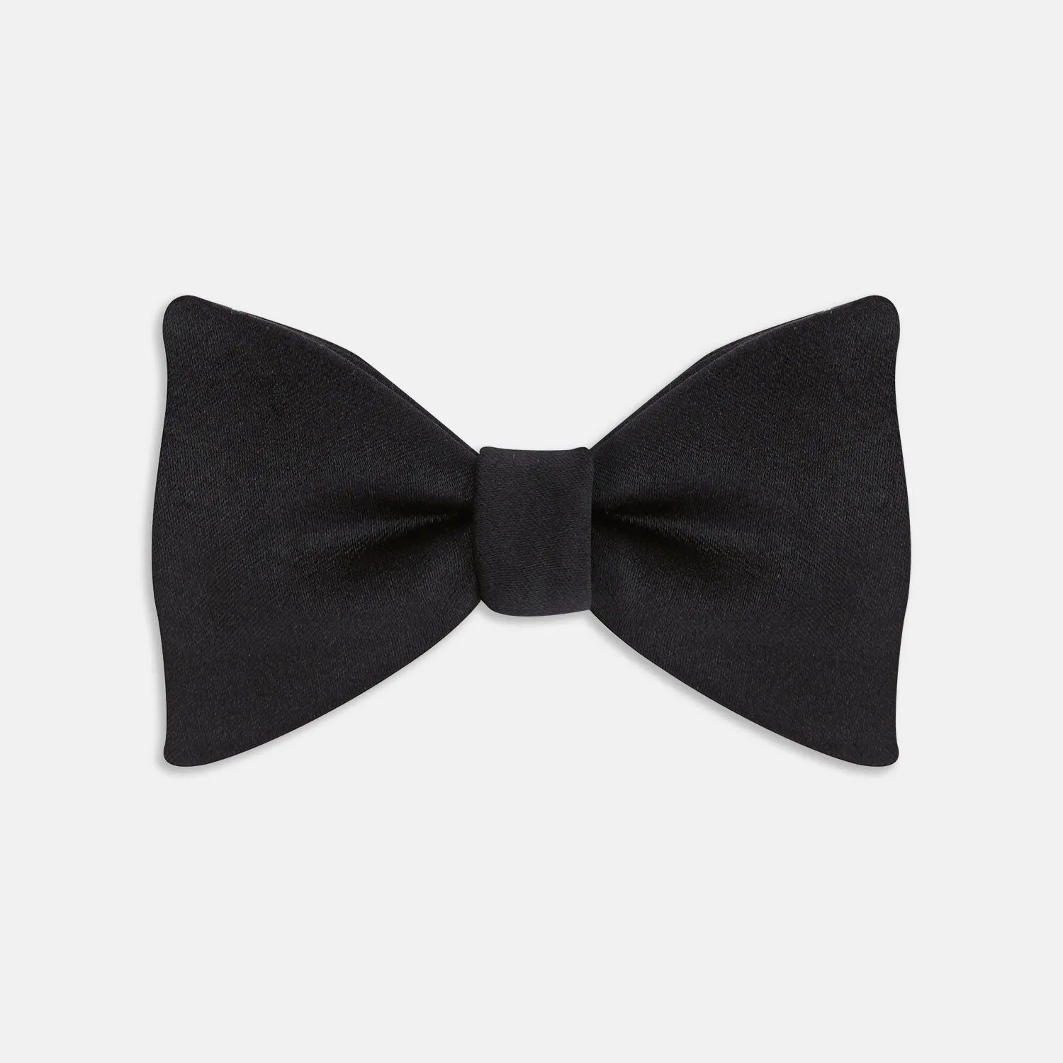 Black Satin Bow Tie