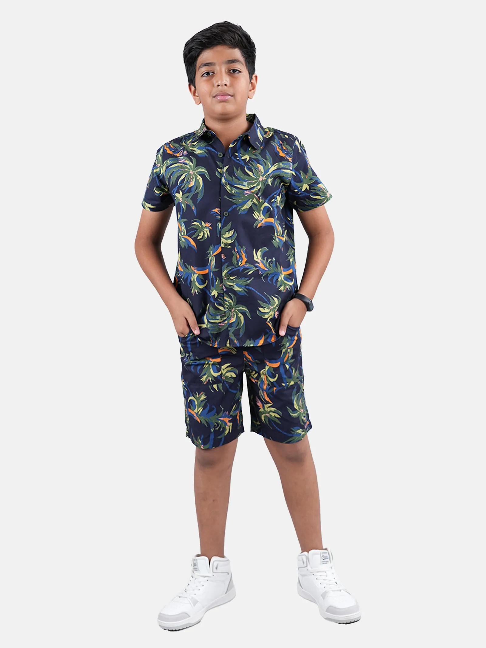 Boys Half Sleeve Shirt and Shorts Co-Ord Sets