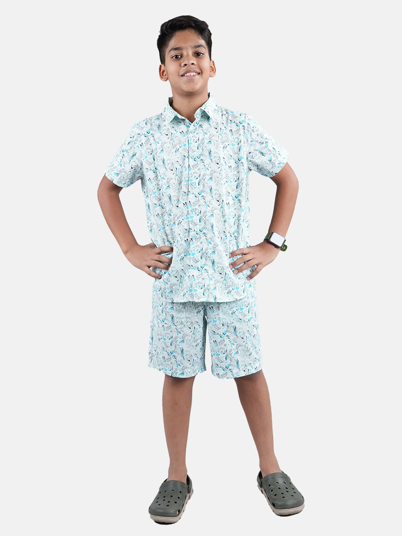 Boys Half Sleeve Shirt and Shorts Co-Ord Sets