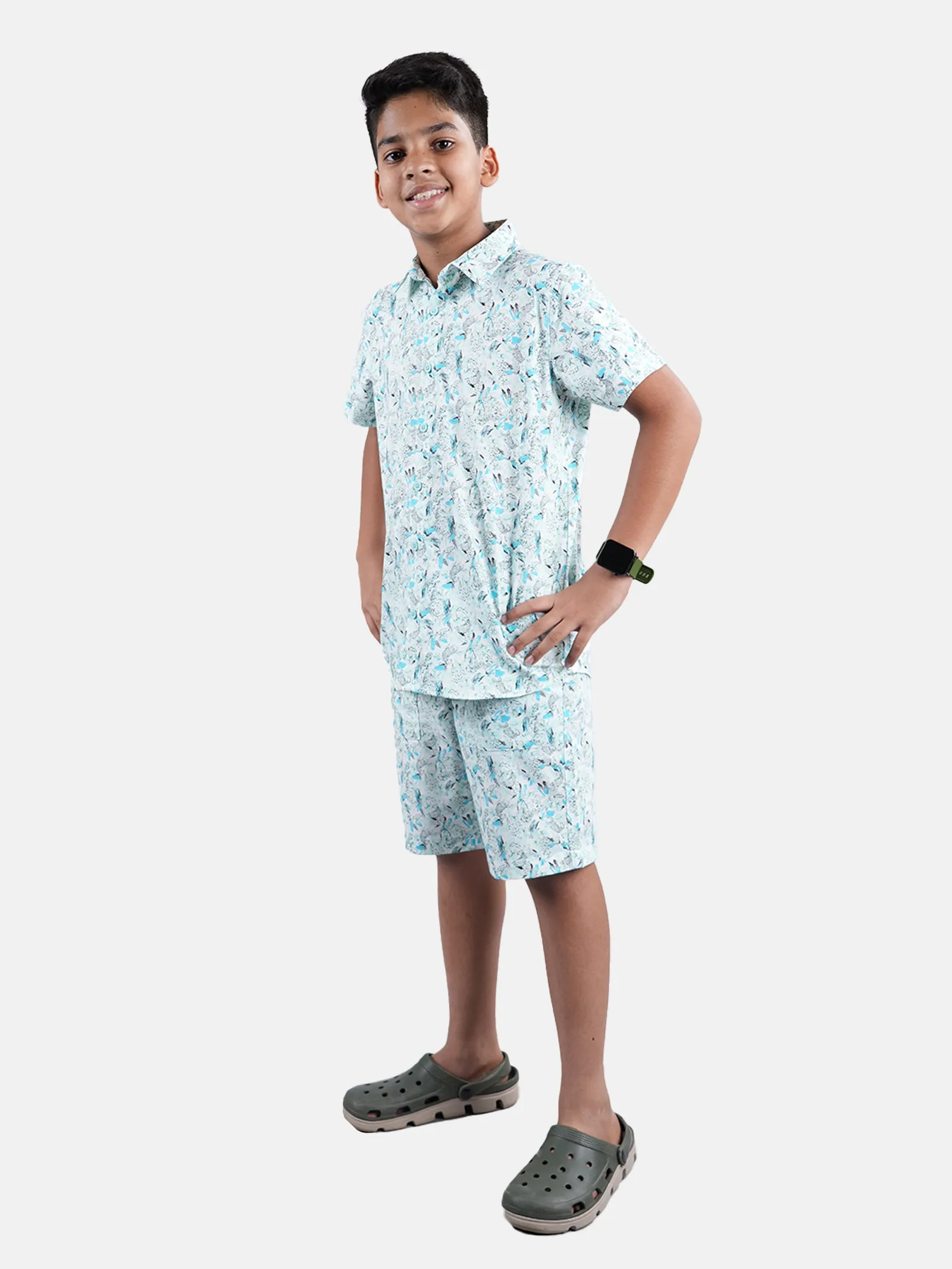 Boys Half Sleeve Shirt and Shorts Co-Ord Sets