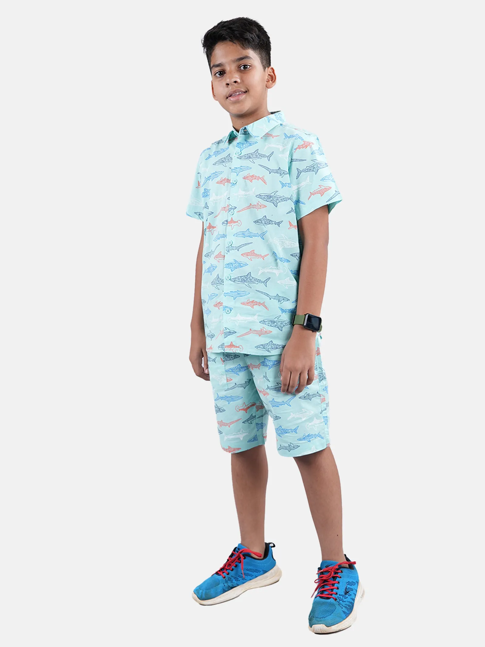 Boys Half Sleeve Shirt and Shorts Co-Ord Sets