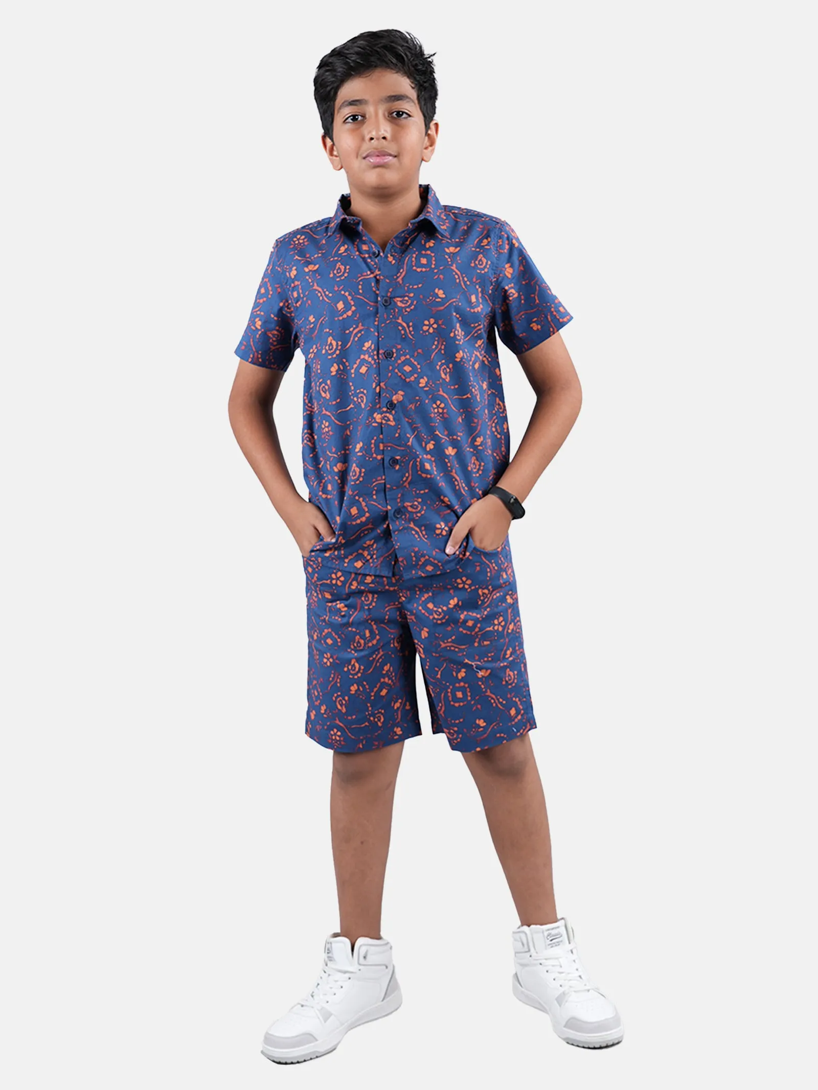 Boys Half Sleeve Shirt and Shorts Co-Ord Sets