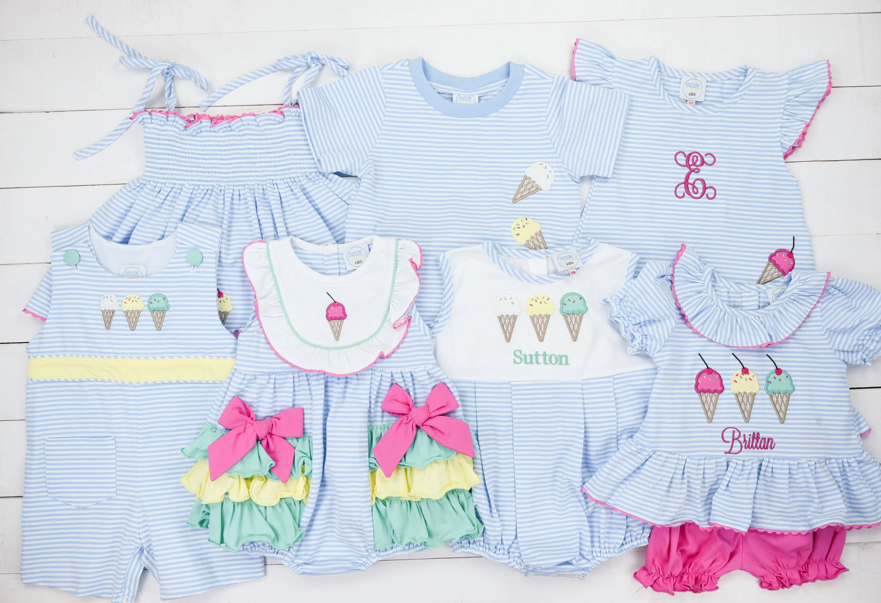 Boys Ice Cream Shop Short Set