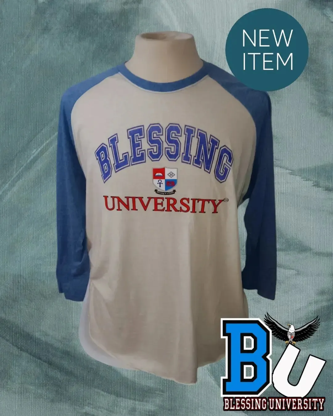 BU Ragland shirt 3/4 sleeve style 3