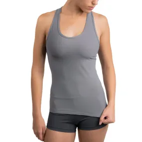 Compression Tank Top for Women - Carbon Gray