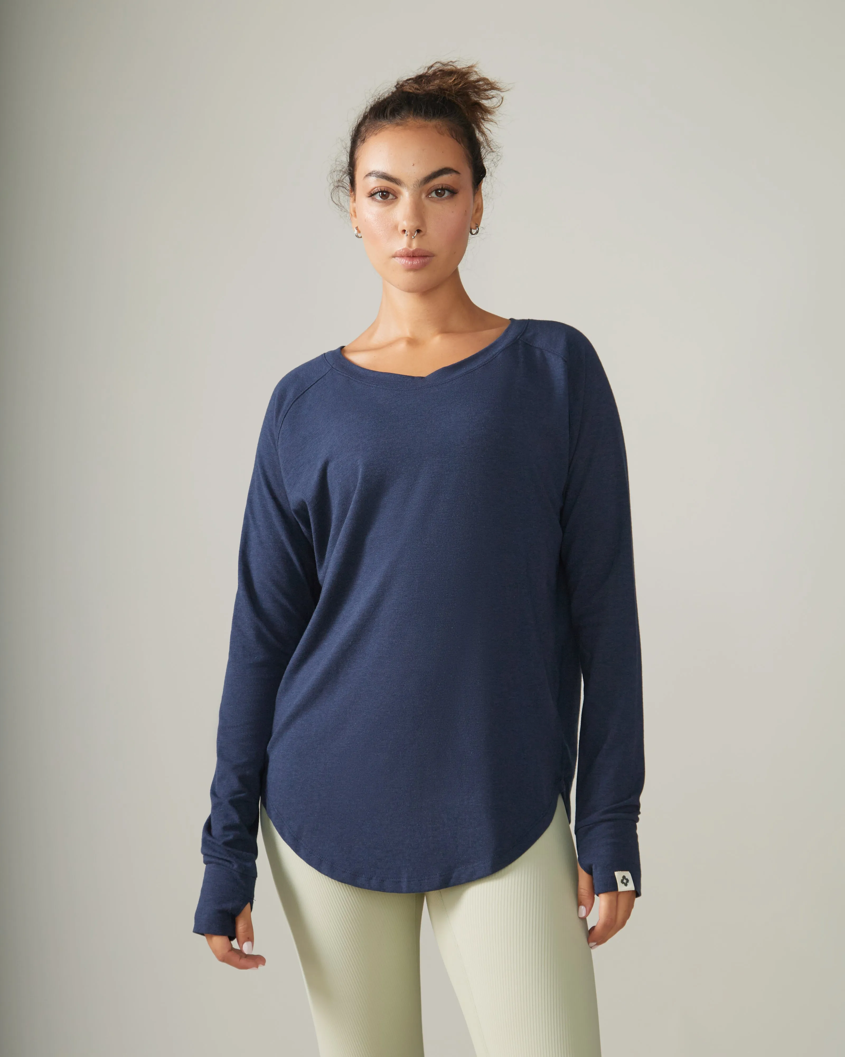 Cozy Long Sleeve Shirt - Deep Ocean