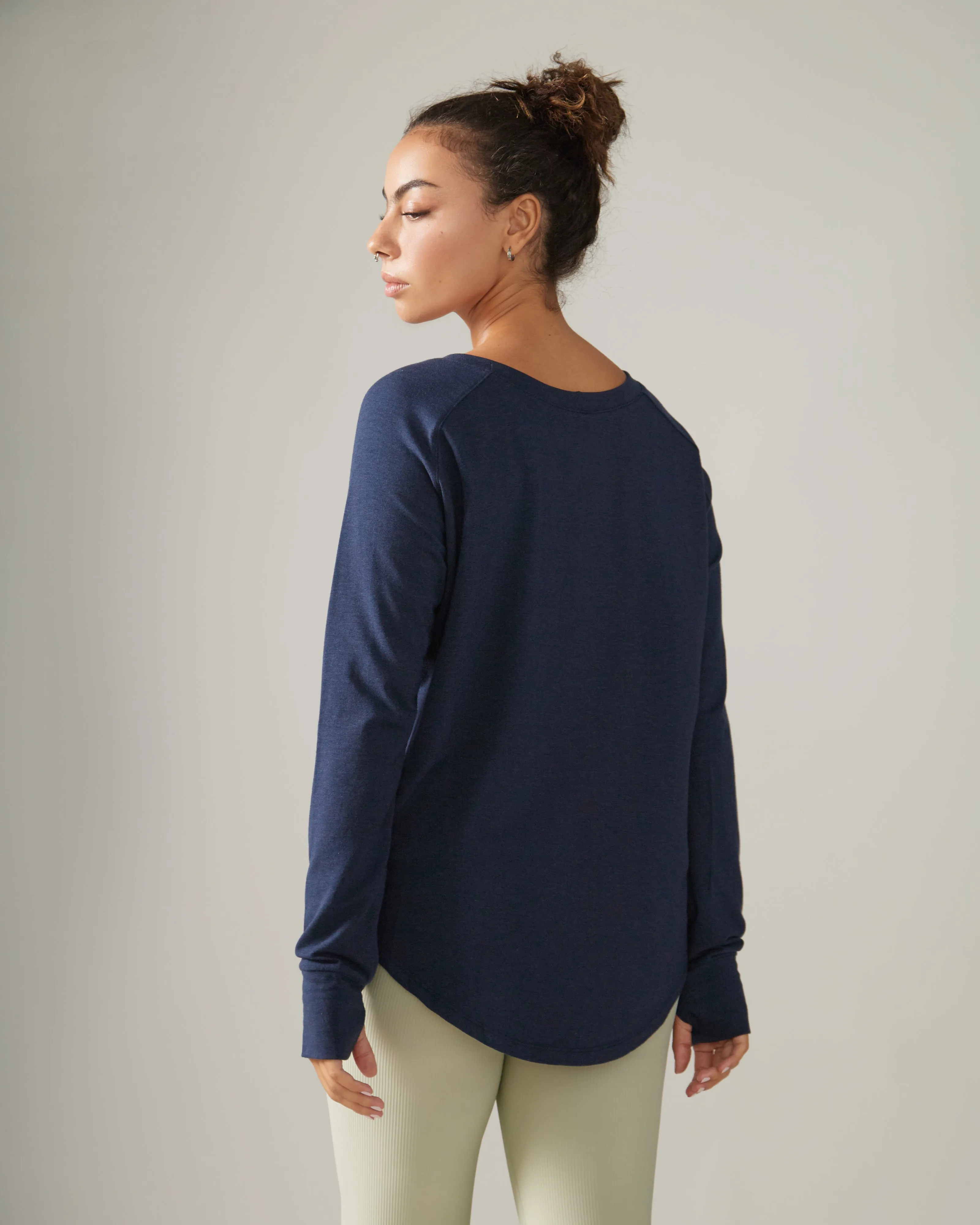 Cozy Long Sleeve Shirt - Deep Ocean