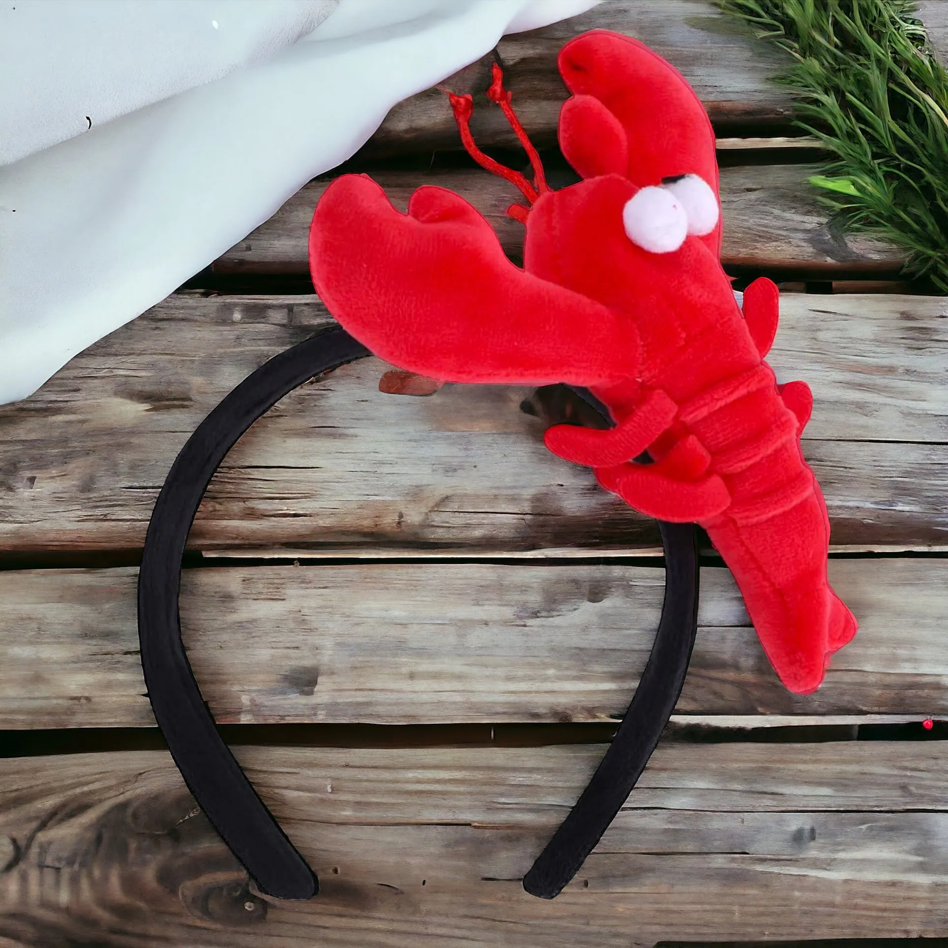 Crawfish Headband, Crawfish Boil, Mardi Gras Headpiece, Mardi Gras Accessories, Lobster Headband, New Orleans, Cajun Headband, Crab Headband