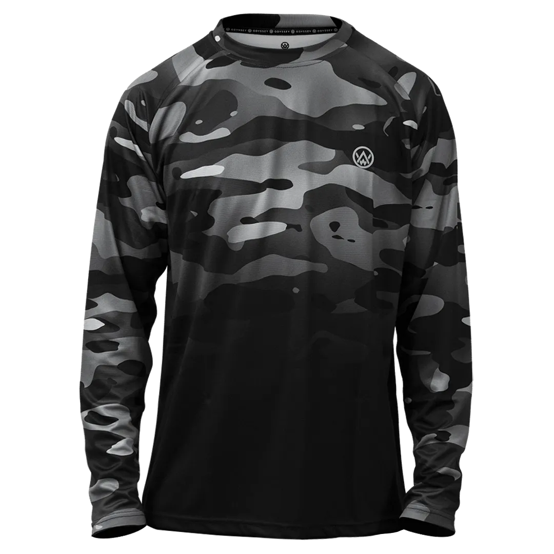 Dark Camo Long Sleeve MTB Jersey