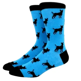 Dog Pattern Socks from the Sock Panda (Adult Large - Men's Shoe Sizes 8-12)