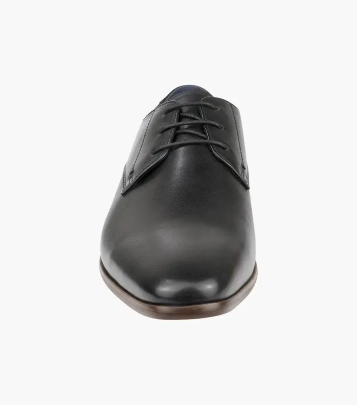 Flex Smart Plain Toe Derby - Black | Tan