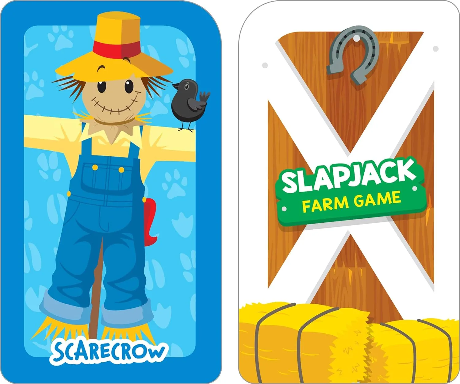 Get Ready Game Cards Three-Letter Words & Slapjack Farm 2 Pack - Ages 4 and Up, Spelling, Vocabulary, Word-Picture Association, Matching, Problem-Solving, and More