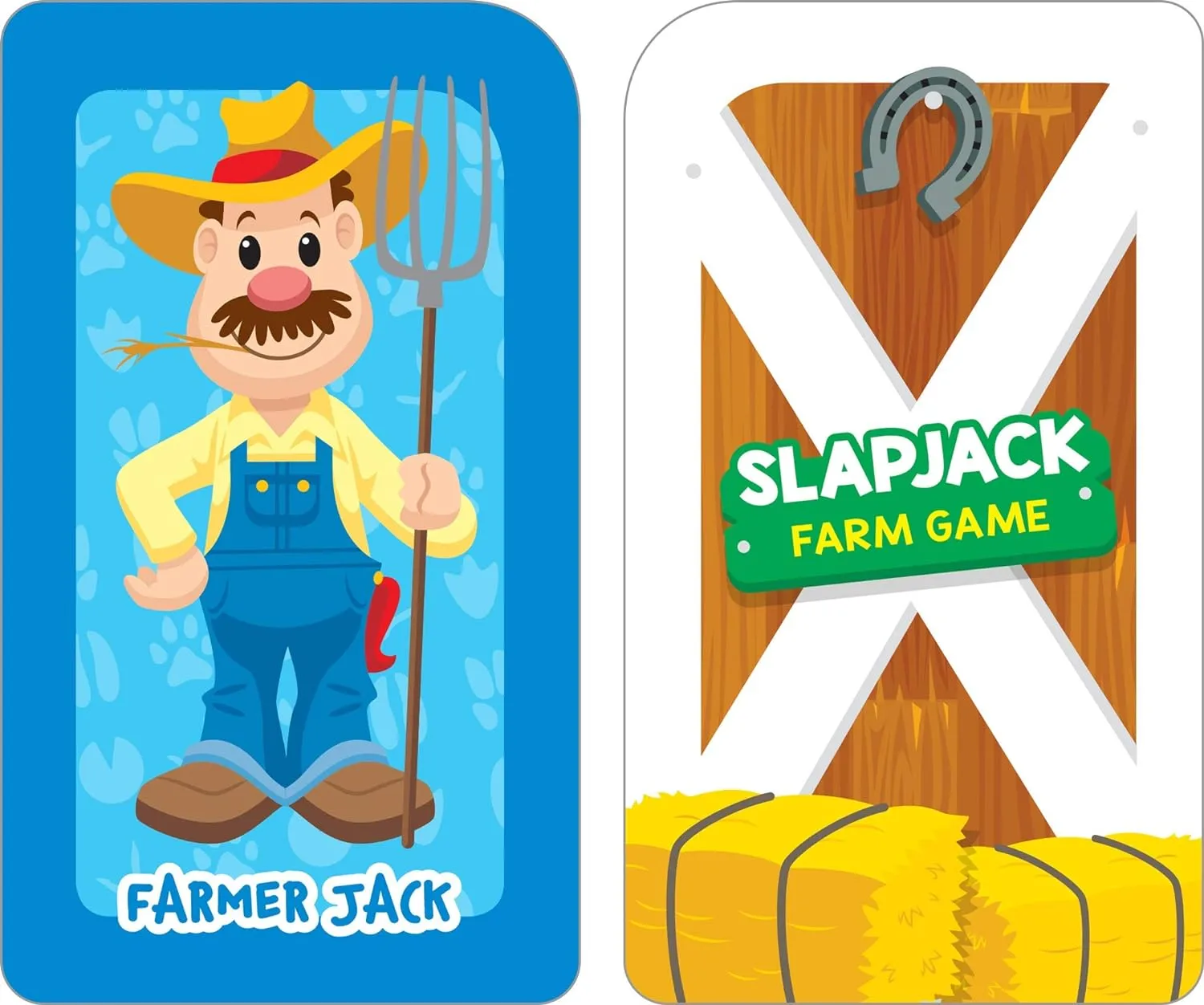 Get Ready Game Cards Three-Letter Words & Slapjack Farm 2 Pack - Ages 4 and Up, Spelling, Vocabulary, Word-Picture Association, Matching, Problem-Solving, and More