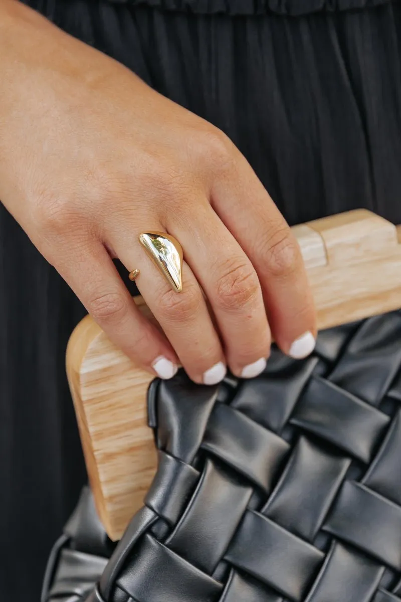 Gold Chunky Open Band Ring