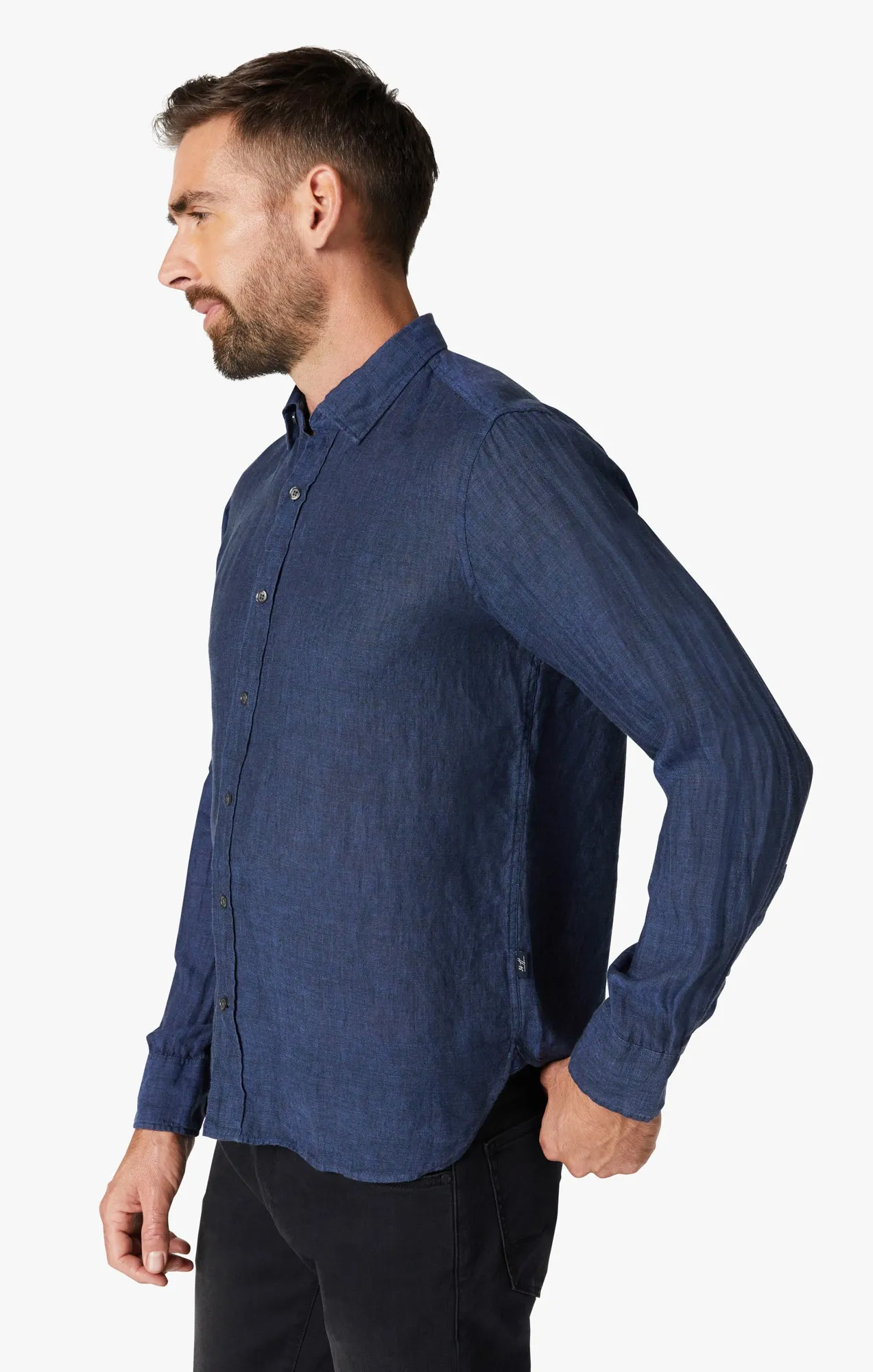 Linen Shirt in Indigo