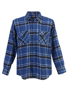 Men's Plaid Flannel Shirt, Size S