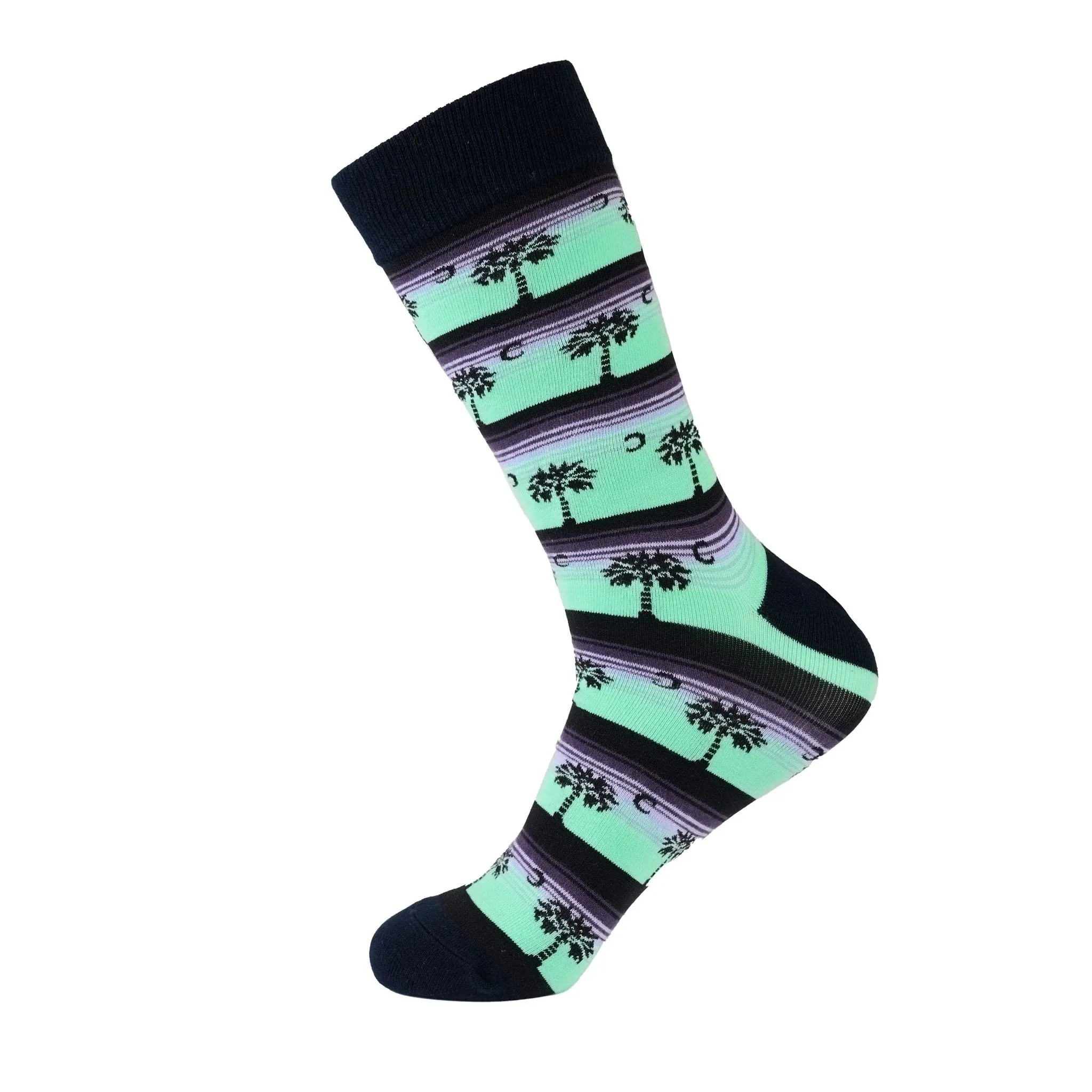 Palm Tree Socks from the Sock Panda (Adult Large - Men's Shoe Sizes 8-12)