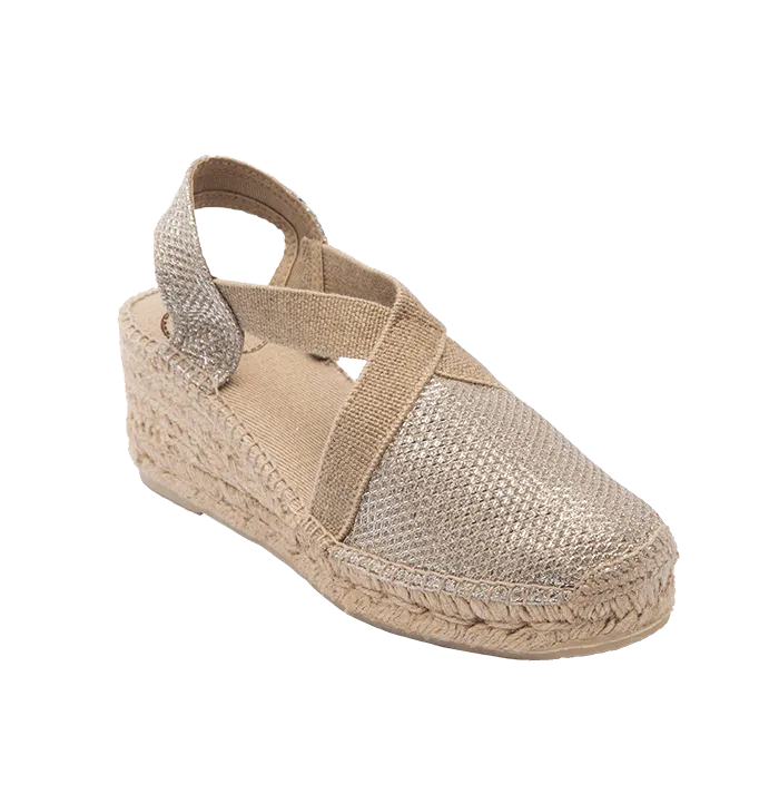 Platinum wedge Triton  espadrille