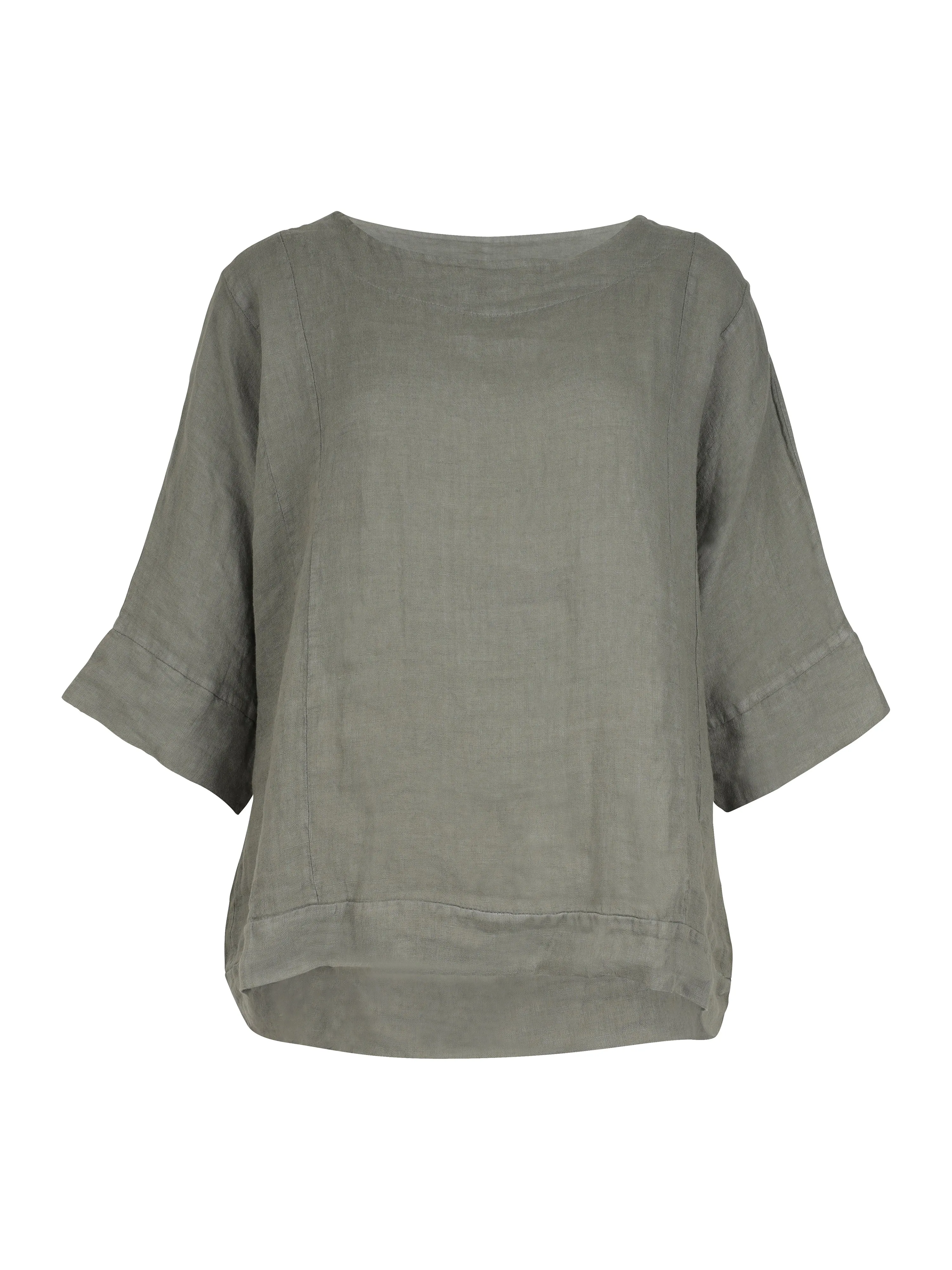 POLETTE linen top - Army