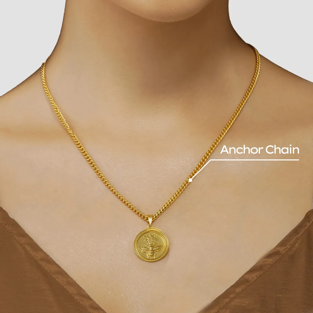 Power of Belief Coin Necklace - Wisdom and Romance