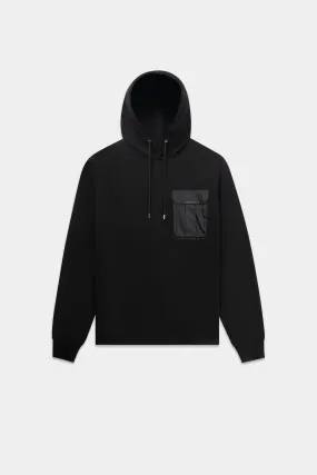 Q-Cargo Regular Fit Hoodie Jet Black