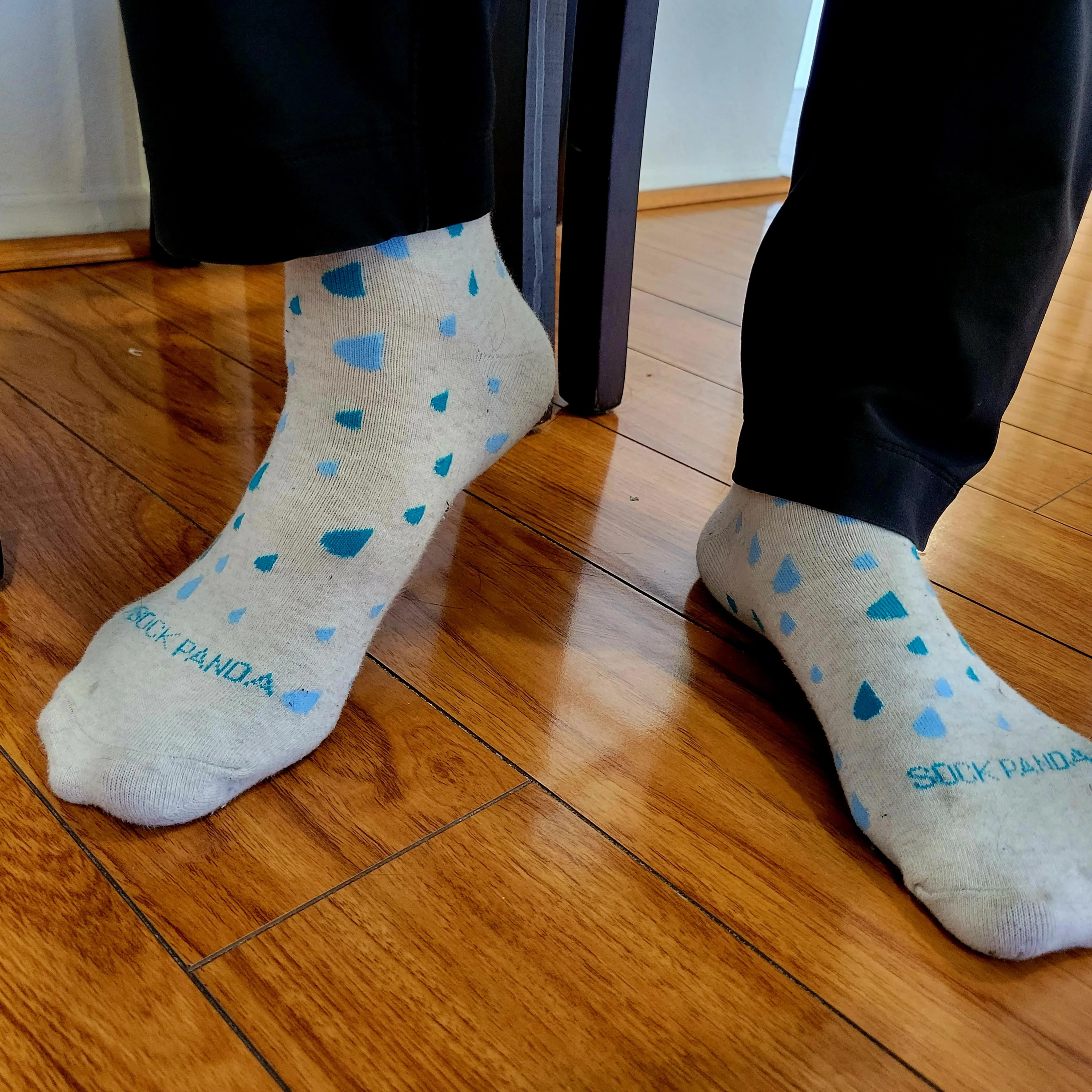 Raindrop Patterned Socks from the Sock Panda (Adult Large - Men's Shoe Sizes 8-12)