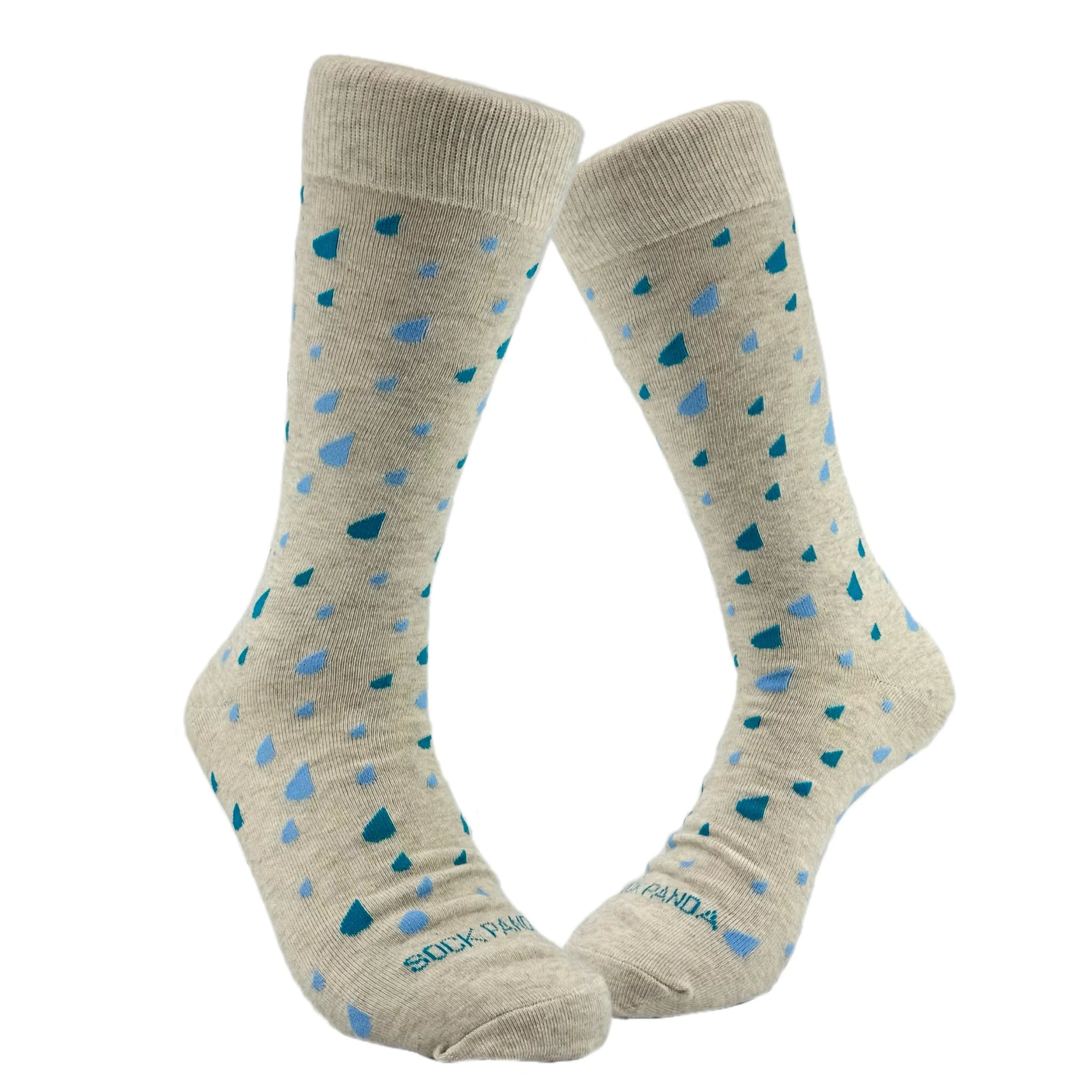 Raindrop Patterned Socks from the Sock Panda (Adult Large - Men's Shoe Sizes 8-12)