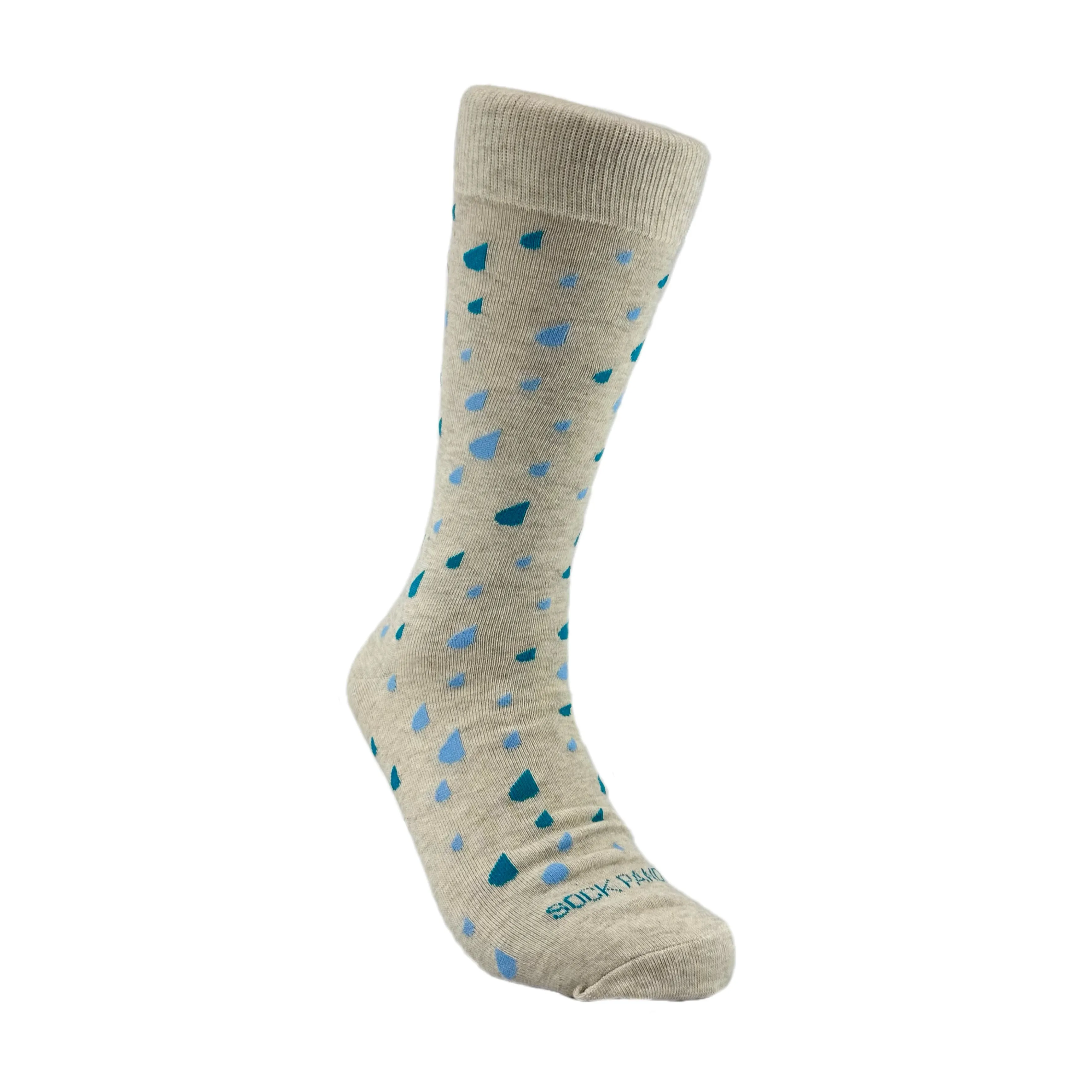 Raindrop Patterned Socks from the Sock Panda (Adult Large - Men's Shoe Sizes 8-12)