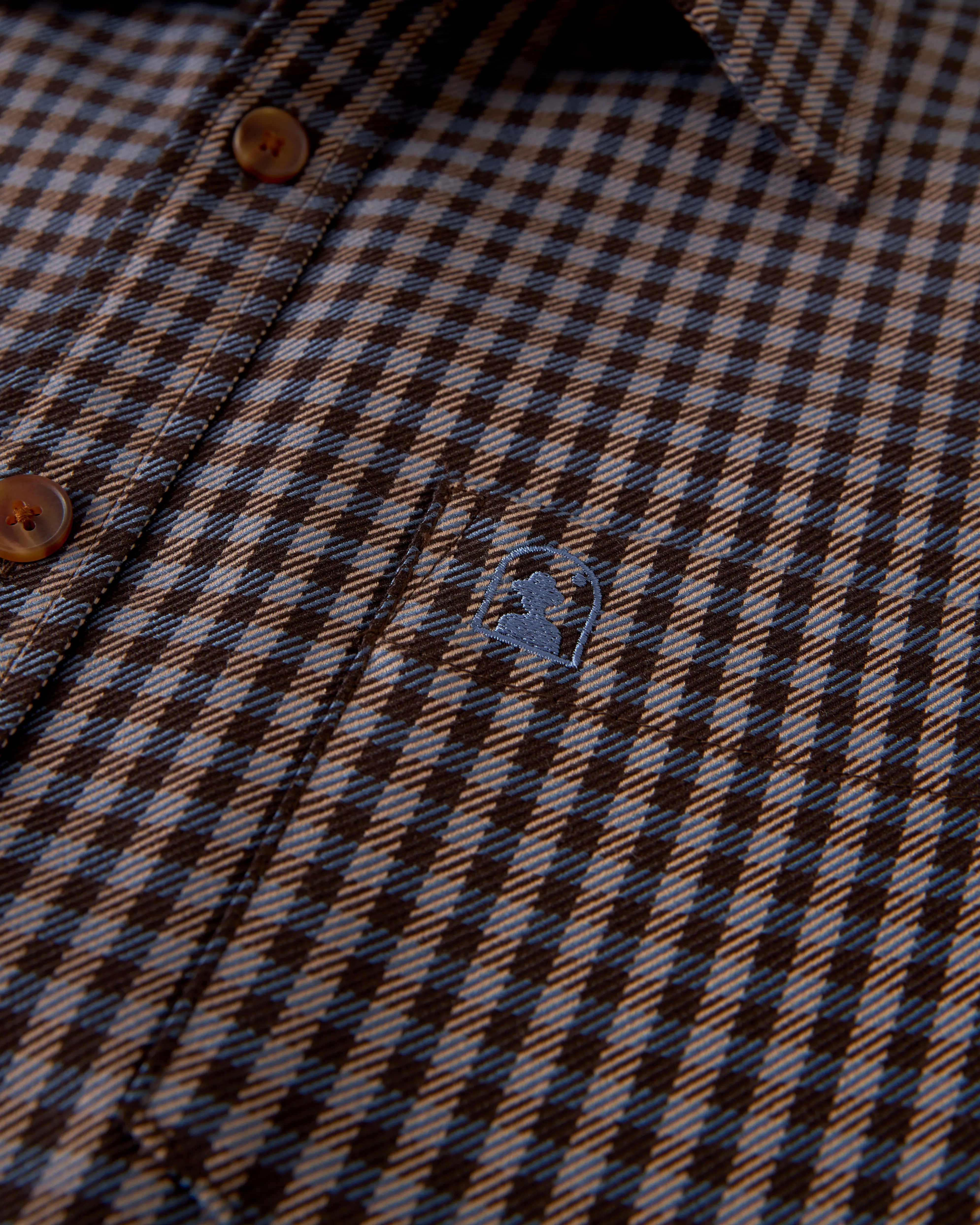 The Tresco Shirt - Tierra Houndstooth