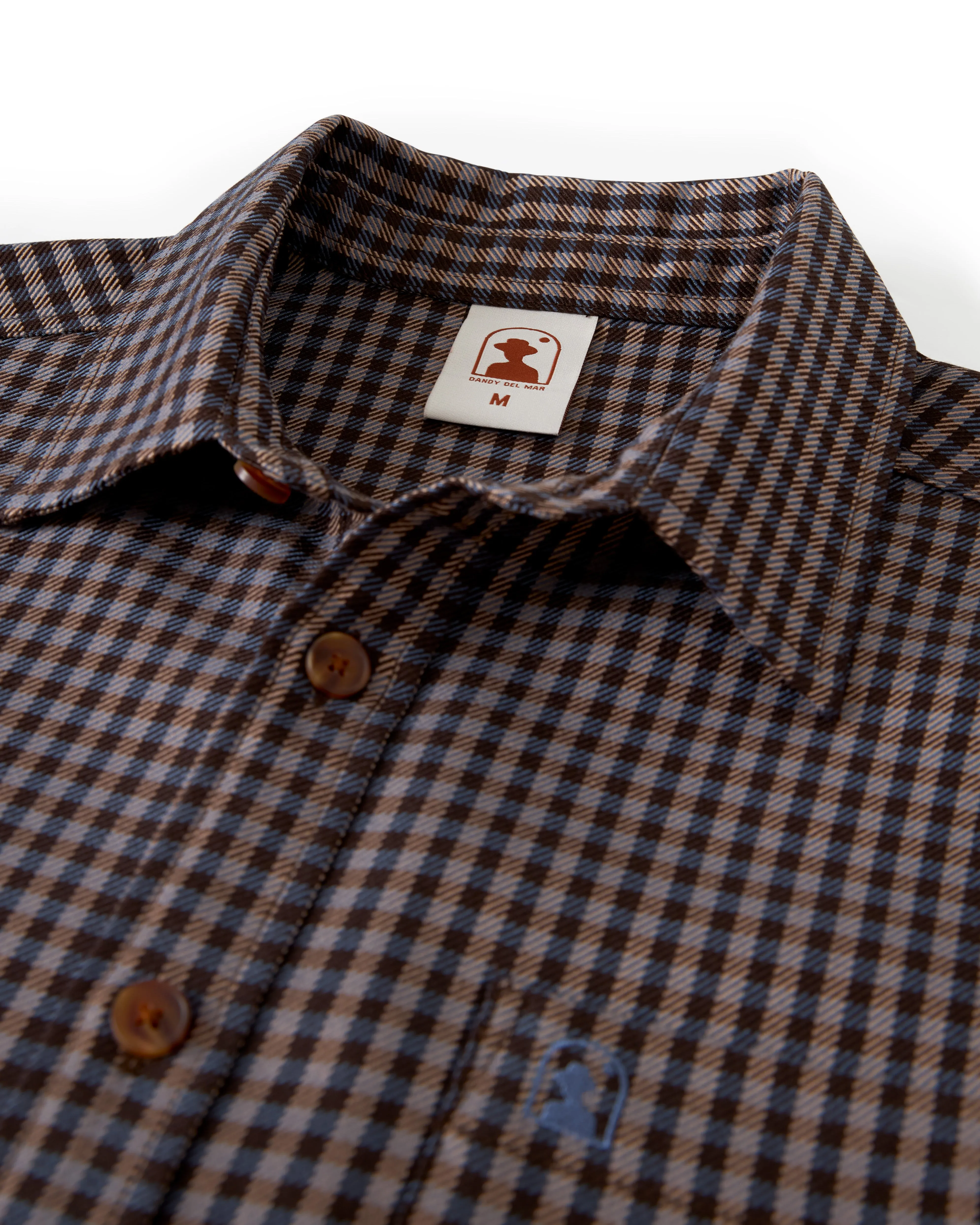 The Tresco Shirt - Tierra Houndstooth