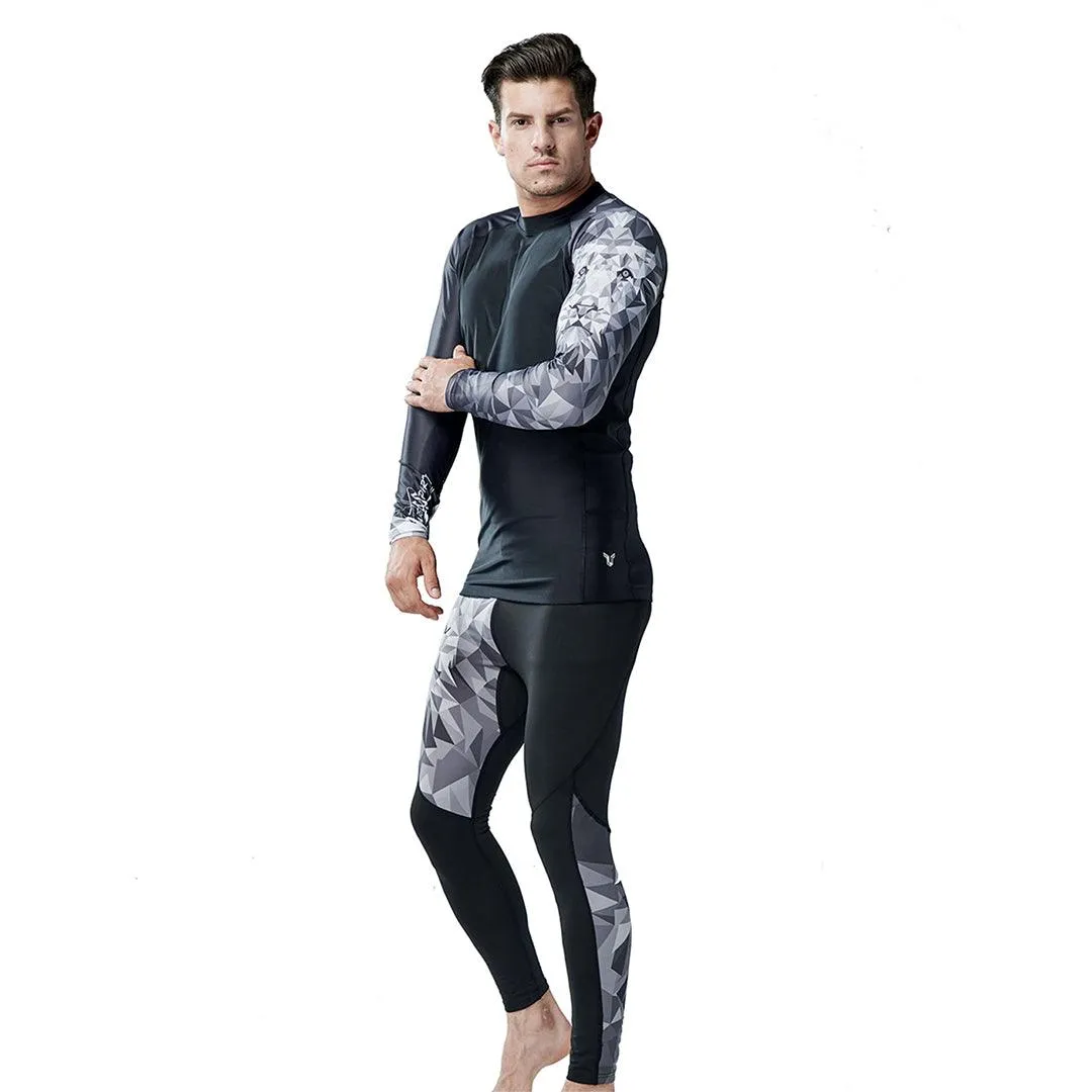 UPF50  Beast Black Men’s Swim Pants - Lion Style