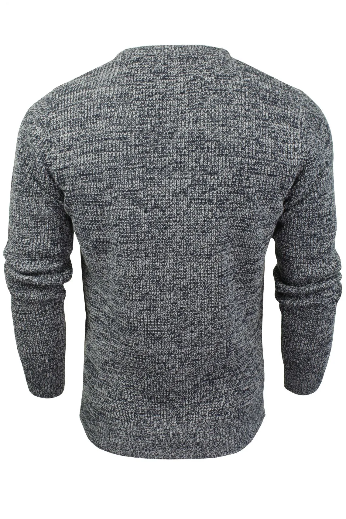 Xact Men's Twist Waffle Knit Crew Neck Jumper