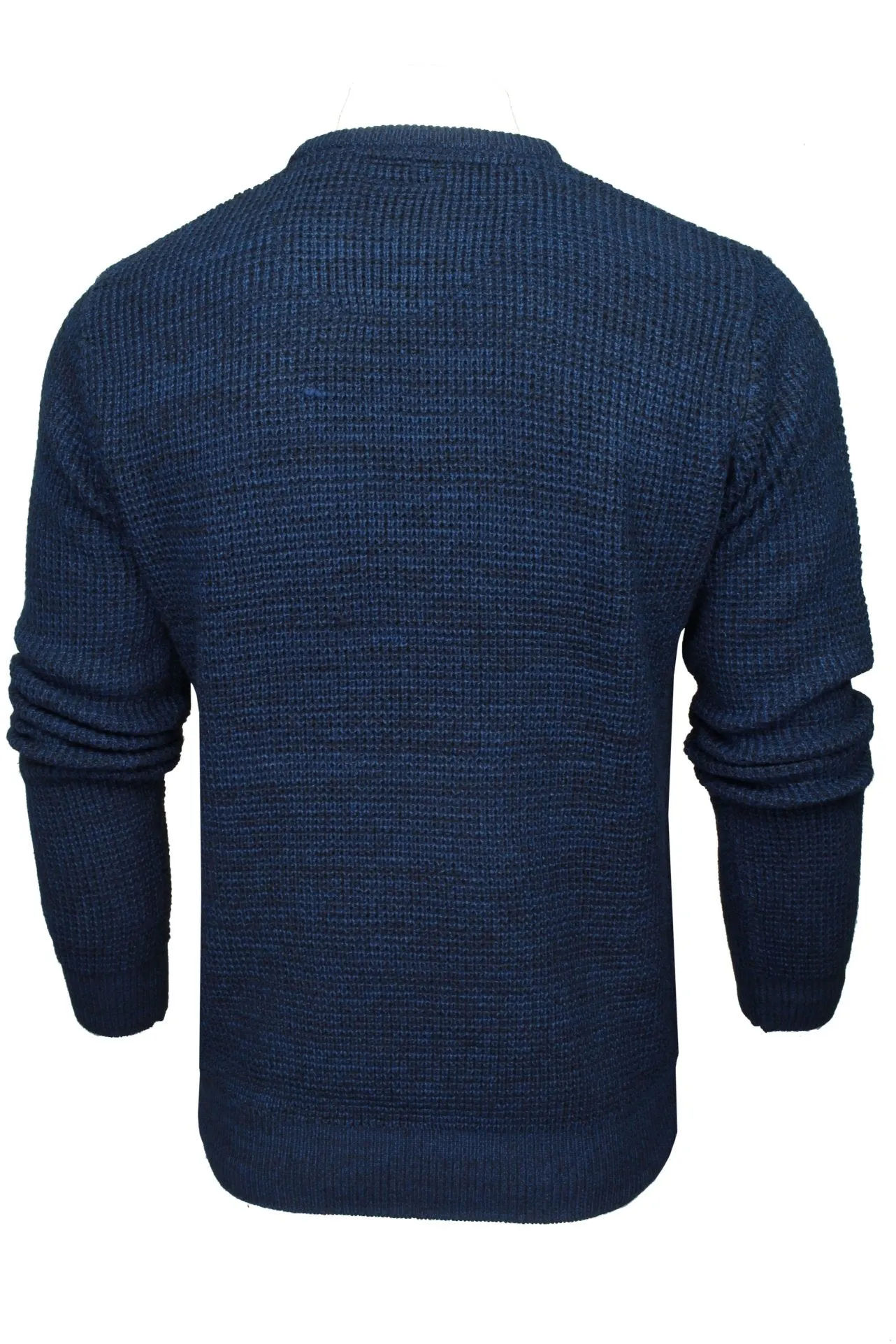 Xact Men's Twist Waffle Knit Crew Neck Jumper