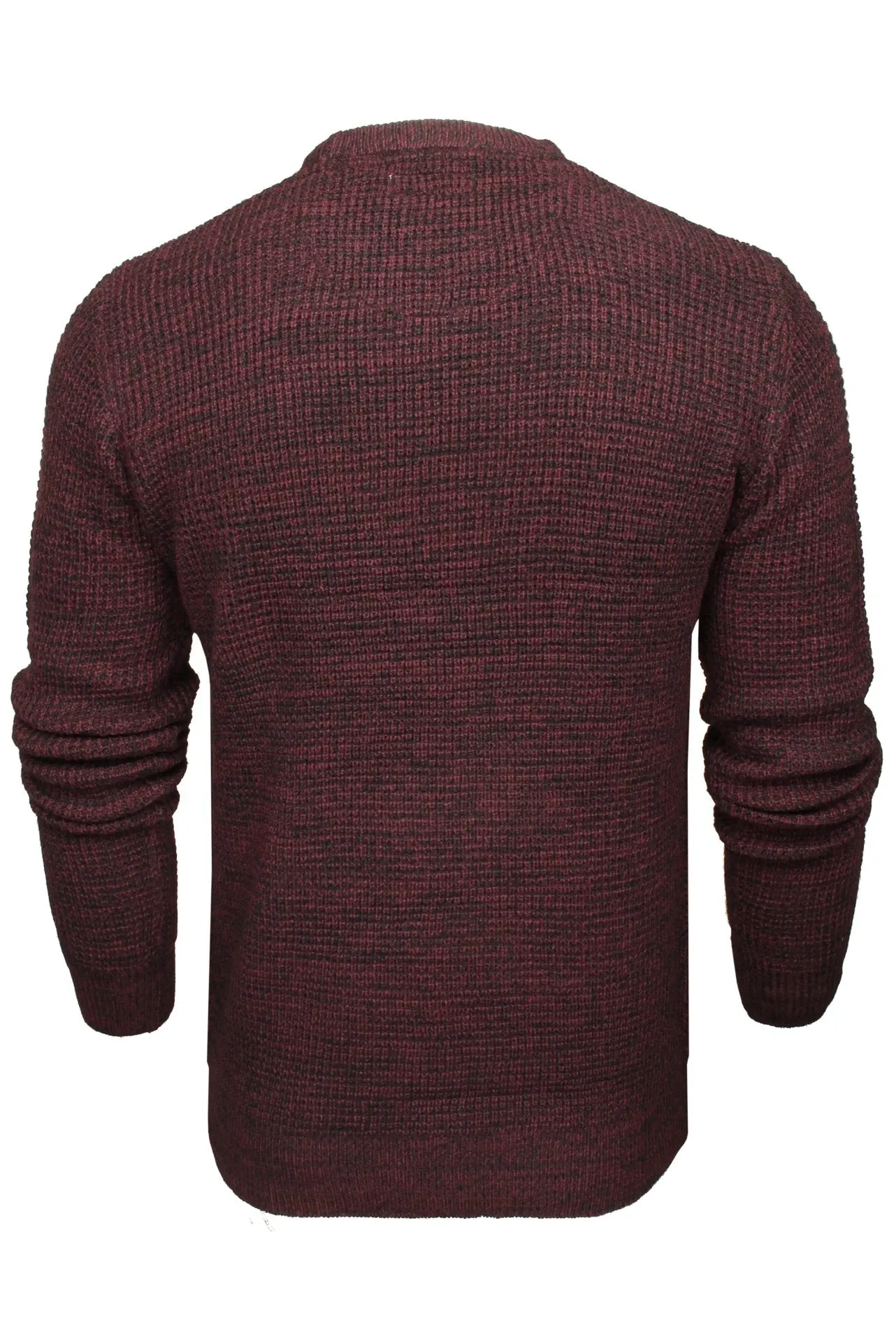 Xact Men's Twist Waffle Knit Crew Neck Jumper